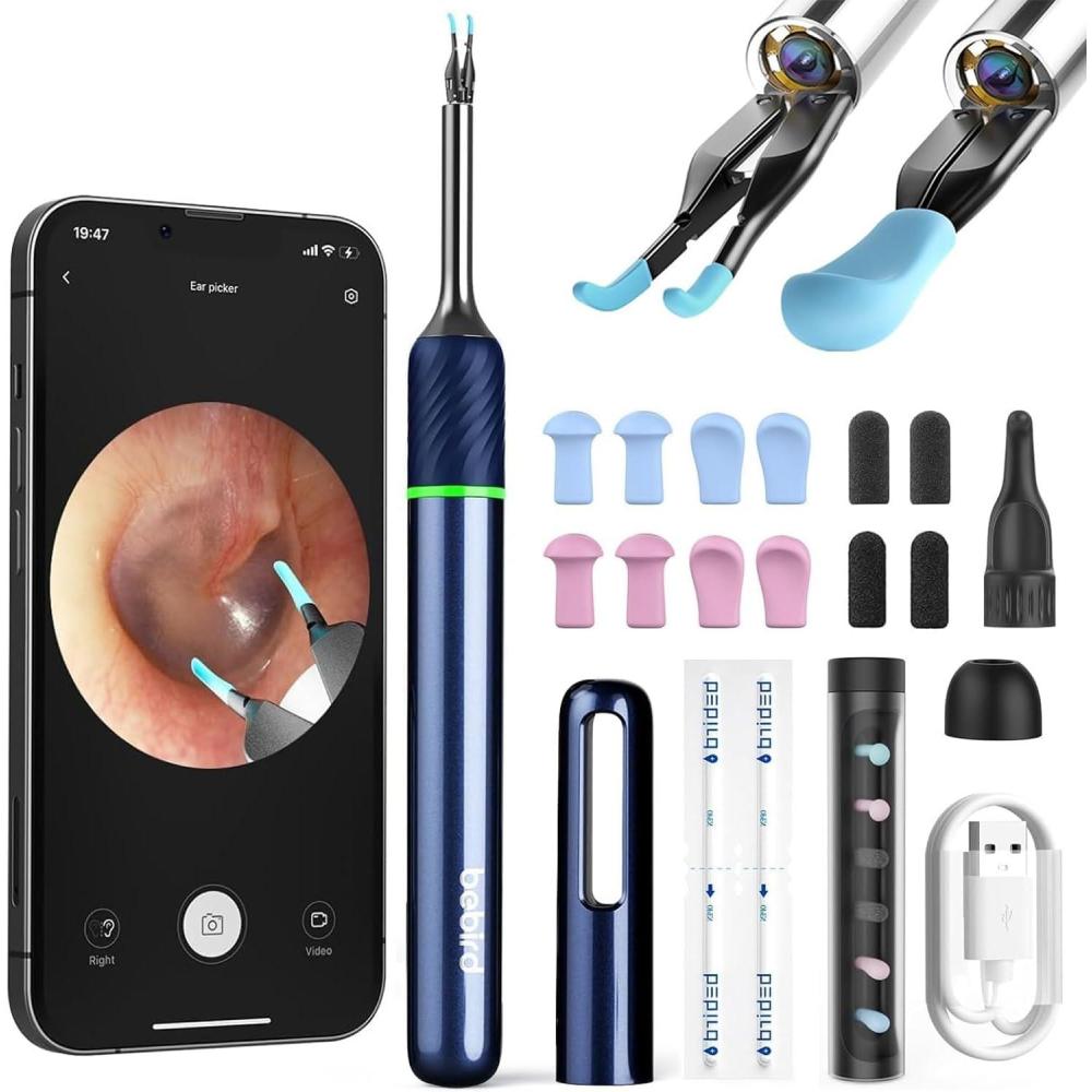 image:imageBebird Note 5 Ear Camera Wax Removal Ear Wax Removal Tool Camera Ear Tweezers with Camera 10 Megapixels Ear Otoscope Camera 12 Ear Spoon Ear Cleaner with Camera for Earwax Cleaning