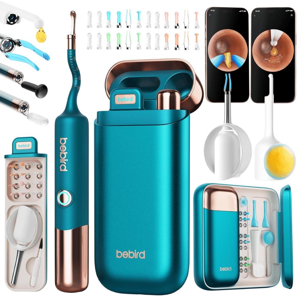 image:imageBebird Earsight Ultra Ear Wax Removal Kit2K HD Visual Ear Cleaner with CameraFSAHSA Eligible Flexible Ear Camera with 90Minute Battery amp Enhanced LightEar Cleaning Tool for Adults amp KidsGreen