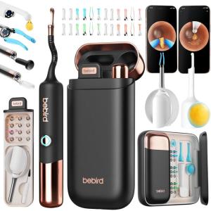 Bebird Earsight Ultra Ear Wax Removal Kit,2K HD Visual Ear Cleaner with Camera,FSA/HSA Eligible Flexible Ear Camera with 90-Minute Battery & Enhanced Light,Ear Cleaning Tool for Adults & Kids(Starlight Black)